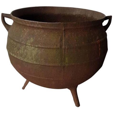 Large Old Cast Iron Witch Kettle Or Cauldron Circa 1900 At 1stdibs