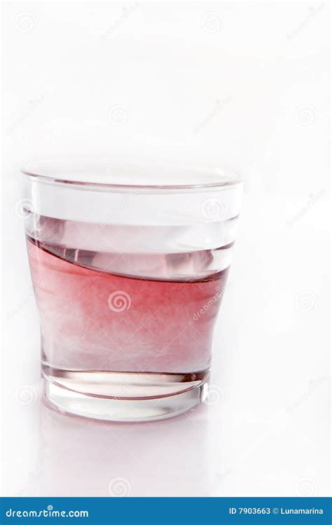 Glass Of Color Moving Water Isolated On White Stock Image Image Of Liquid Healthy 7903663