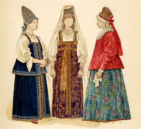 The Russian Fashion ~ A Brief History Of The Sarafan ~ Womans Dress