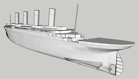Incomplete Titanic Hull 3d Model