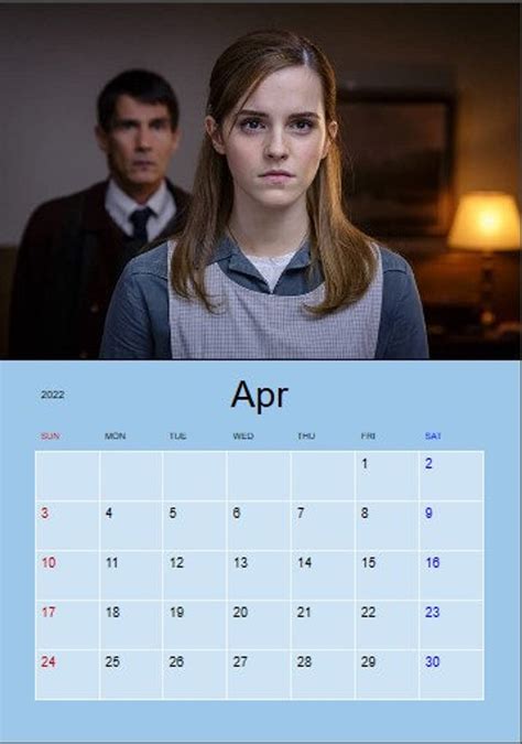 Unofficial Emma Watson Calendar 2022 Vivid Vibrant Etsy