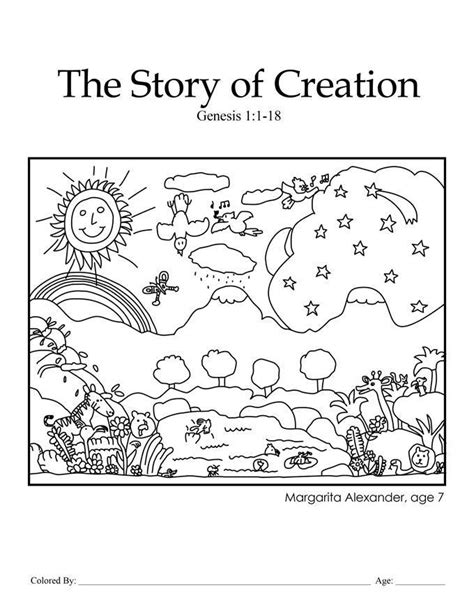 These Are The Best God Created The Earth Coloring Pages Download And