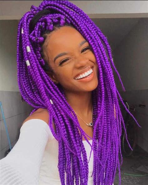 Hair Purple Braids 100 African Braids Hairstyle Pictures To Inspire You в 2020 г Плетение
