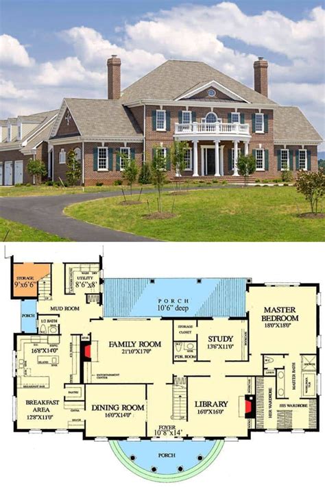 2 Story Luxury Mansion Floor Plans Floorplansclick