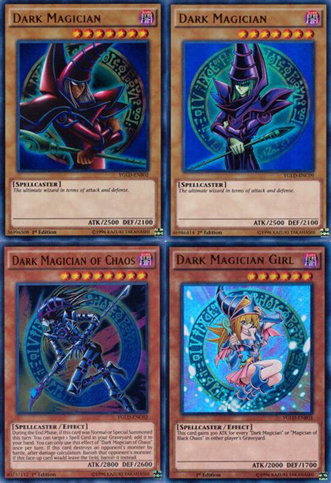 Yugioh is split into the tcg & ocg, but certain cards will never show up in the tcg from the ocg. Set of 4 YuGiOh YGLD Dark Magician cards Dark Magician Girl Ultra Rare MINT!! | eBay