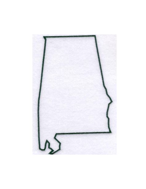 Alabama Stencil Made From 4 Ply Mat Board By Woodburnsnewengland