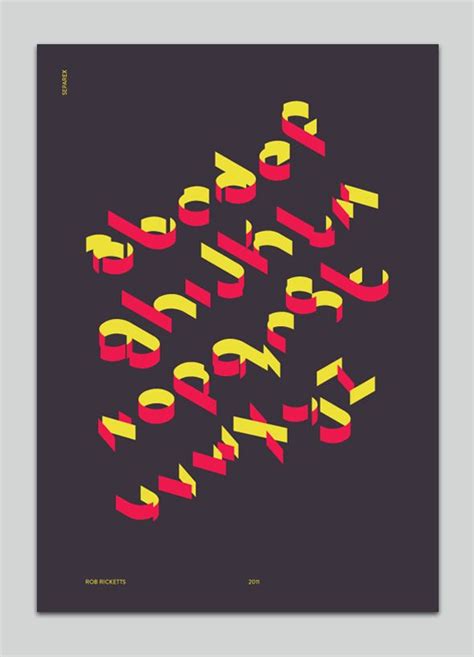 Rob Ricketts Separex • Experimental Display Typeface • 2011