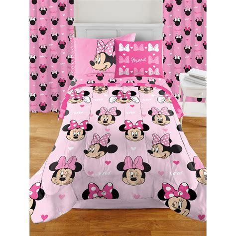 Minnie Mouse Girls Room In A Box Twin Comforter Sheet Set Sham And