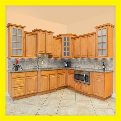 Check spelling or type a new query. Richmond All Wood Kitchen Cabinets, Honey Stained Maple ...