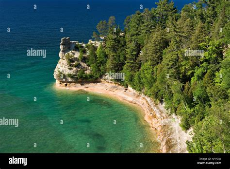 Miners Castle Rock Formation On Lake Superior Pictured Rocks National