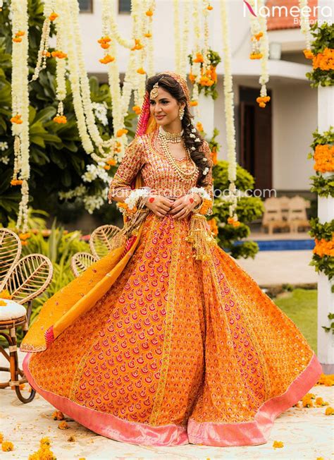 Pink Lehenga Indian Wedding Dresses For Bride Online 2021 Nameera By
