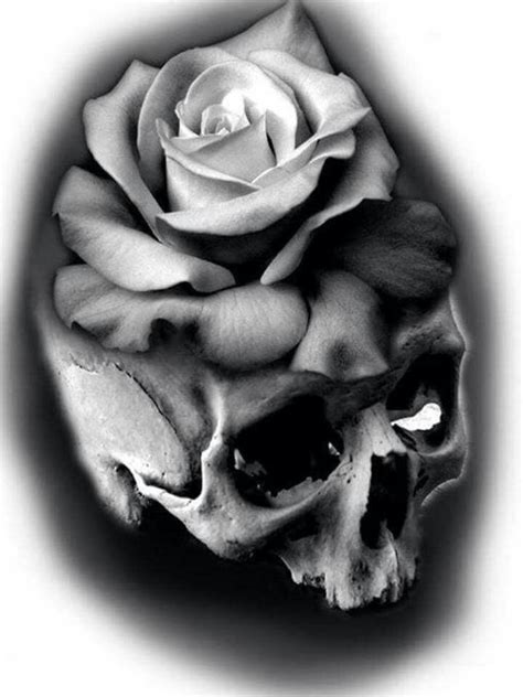 Pin By San Kanjya On Mix Skull Rose Tattoos Skull Tattoo Design