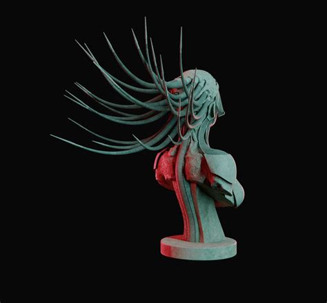 Female Cyborg Medusa 3d Model Turbosquid 1450734