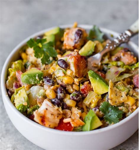 Southwest Chicken Salad Directions Calories Nutrition And More Fooducate