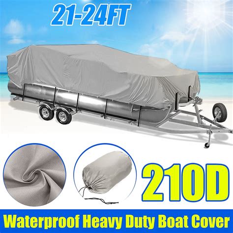 210d 17 20ft 21 24ft Pontoon Boat Cover Heavy Duty Waterproof Windproof