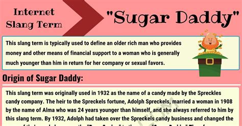 Sugar Daddy How To Use The Slang Term Sugar Daddy Properly • 7esl