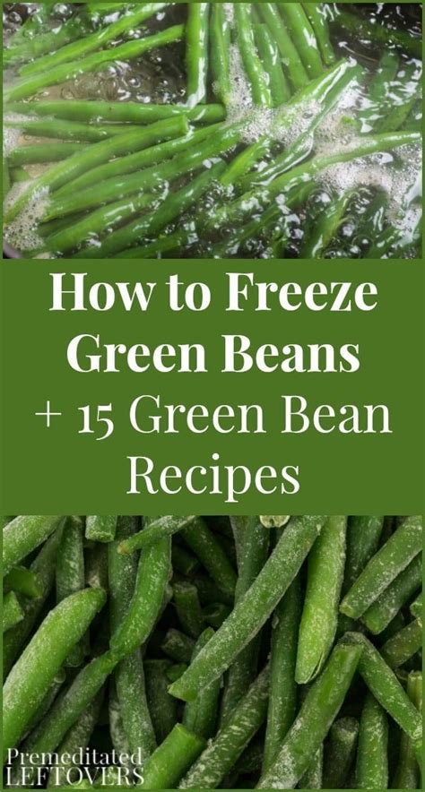 If you put them in before that time, they will cook too much and will not freeze properly, losing some of their freshness over time. Learn how to blanch and freeze green beans and enjoy them ...