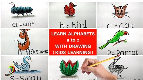 Learn Alphabets A To Z With Easy Drawing How To Turn Alphabet A To Z
