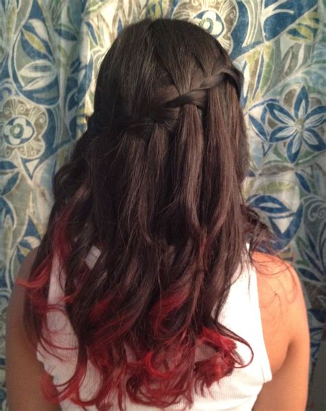 Pin By Brynn T On Hair Dipped Hair Red Hair Tips Dyed Ends Of Hair