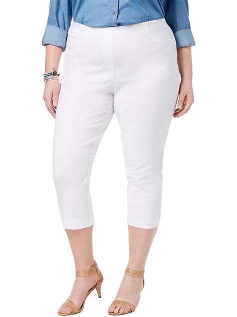 Style And Co Style And Company Womens White Pants Size 24w Walmart