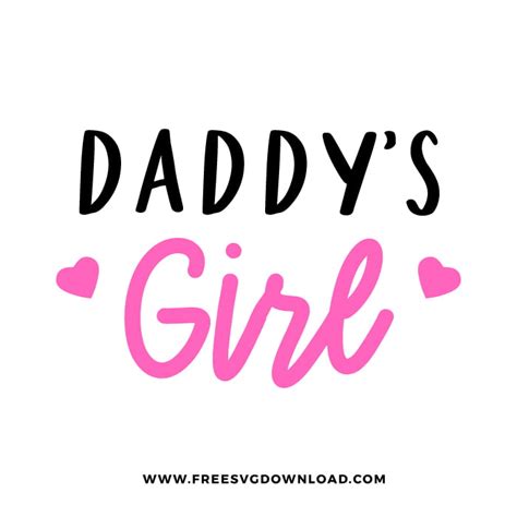 Daddy's Girl SVG PNG Download - Free SVG Download Baby Onesies