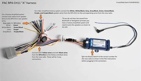 PAC RP4-CH11 Wiring Interface Connect a new car stereo and retain