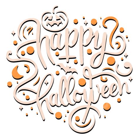 Happy Halloween Lettering Vector Halloween Lettering Text Png And