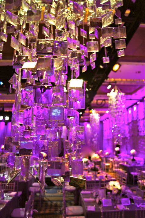 Hanging Reflective Mirrors Adds To The Crystal Theme At This December
