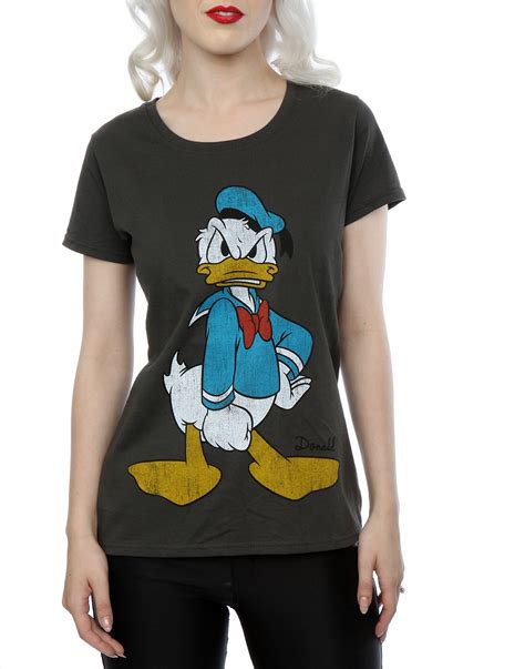 Disney Womens Donald Duck Angry T Shirt Ebay