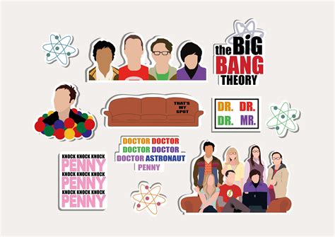 Tbbt The Big Bang Theory Stickers Etsy