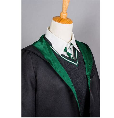 Harry Potter Slytherin School Uniform Cosplay Costume Robe Halloween