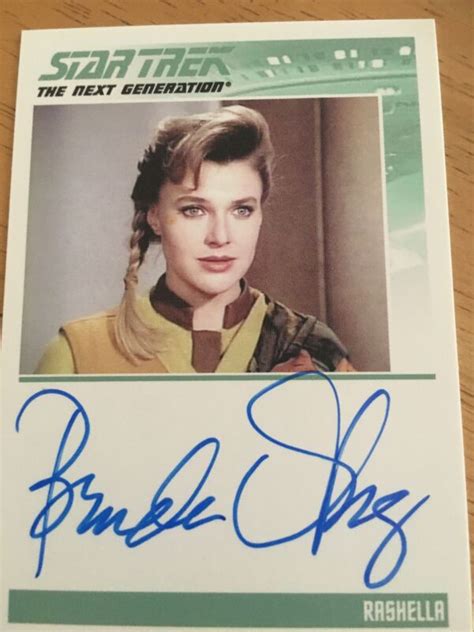Beyond movie which came out in july of 2016. Star Trek TNG Autograph Trading Card. Rashella -- Antique Price Guide Details Page
