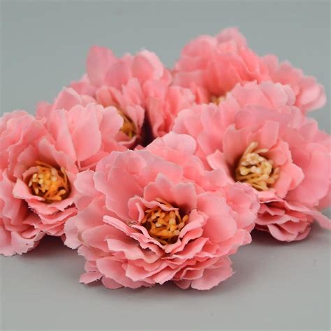 30pcs 6cm european artificial carnation flower head for wedding home decoration diy corsage