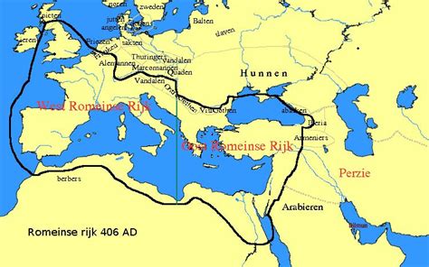 Imperios Romanos De Occidente Y Oriente 406 Dc Tamaño Completo Ex