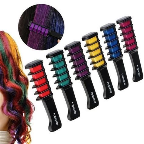 1 Pcs 9 Colors Disposable Temporary Dye Stick Mini Hair Dye Comb Hair