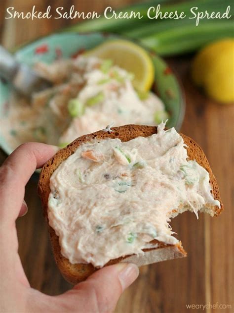 Smoked Salmon Cream Cheese Dip Or Spread The Weary Chef