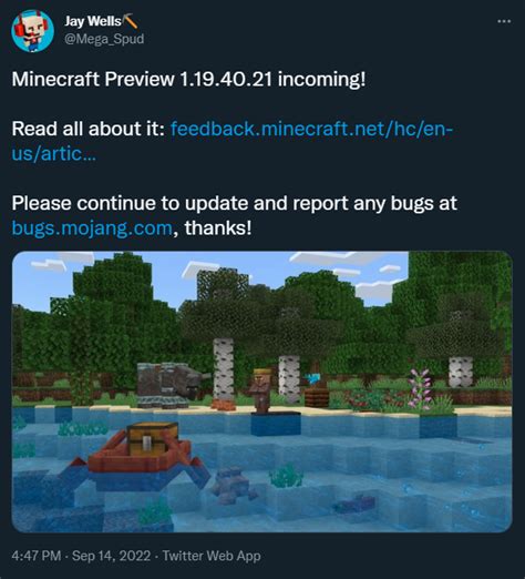 Minecraft Pocket Editionbedrock 1194021 Beta And Preview Changelog