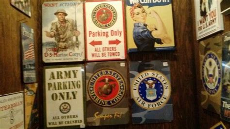 Military Signs Military Signs Man Cave Bar Decor