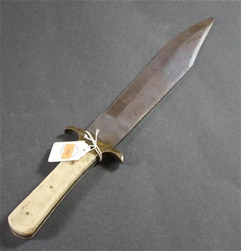 Sold Price Confederate Civil War Era Army Combat Bowie Knife Measures