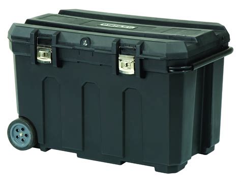 Lockable Heavy Duty Storage Bins 6 X 75l Large Black Storage Rubbish