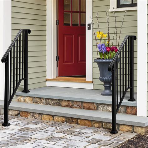 Check spelling or type a new query. Handrails for Outdoor Steps Matte Black Wrought Iron, Stair Railing for 2-3 Step | eBay