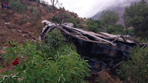 peru coach crash 24 killed as bus falls into ravine bbc news