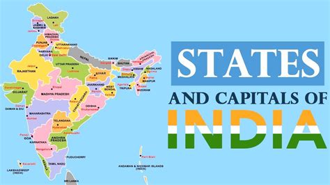 States Of India States And Capitals Of India How To Learn Capital Of