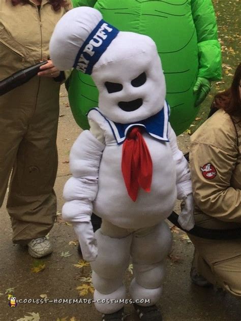 Stay Puft Mini Marshmallow Man Costume Marshmallow Man Costume Diy Costumes Men Halloween