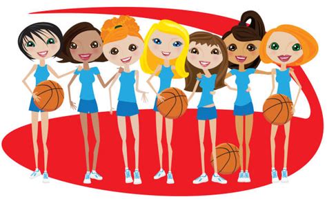 Best Woman Basketball Team Illustrations Royalty Free Vector Graphics