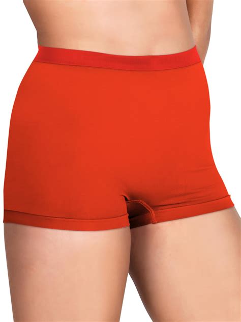 Womens Plain Underwear High Waist Seamless Stretch Boxer Shorts Hot Pants Lot Ebay