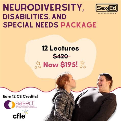 neurodiversity disabilities and special needs package sex ed lecture series