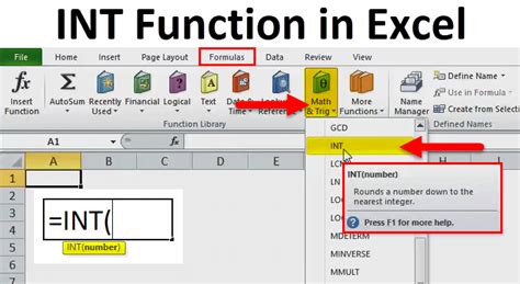 INT In Excel Formula Examples How To Use INT Function