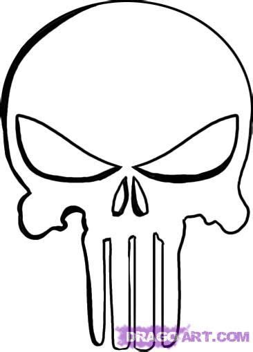 How To Draw The Punisher Skull Step 4 Punisher Skull Punisher Skull
