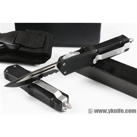 3cr13mov Steel Blade Aluminum Double Action Otf Automatic Knife